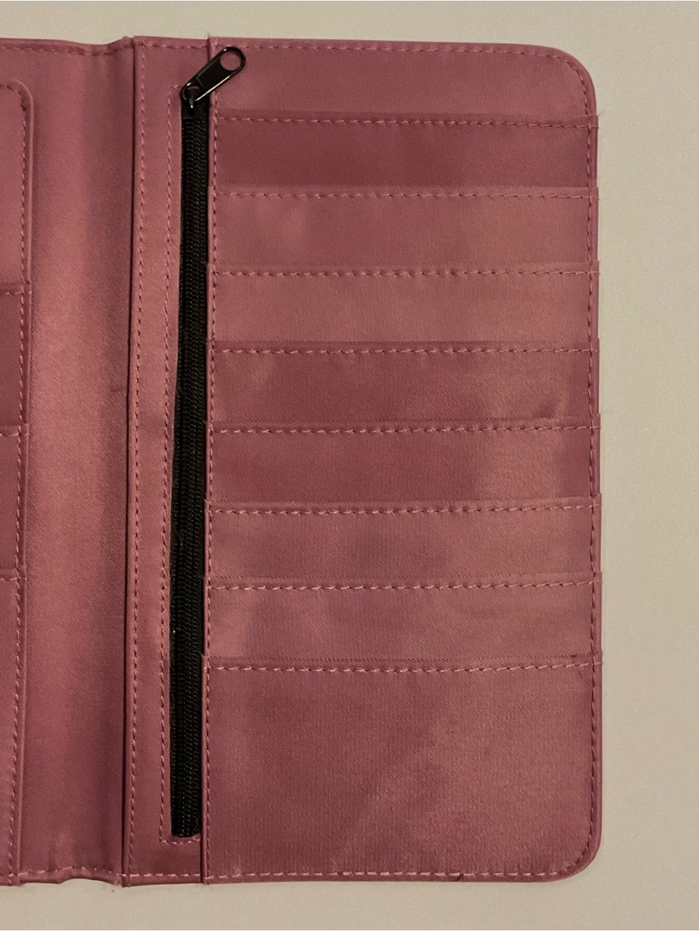 Joy Mangano Portfolio Mauve Pink Travel Wallet Organizer Card & Passport Holder - Picture 3 of 8